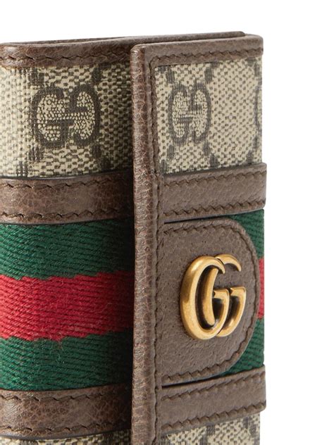 portachiavi gucci in legno|Gucci Portachiavi GG con dettaglio gufo.